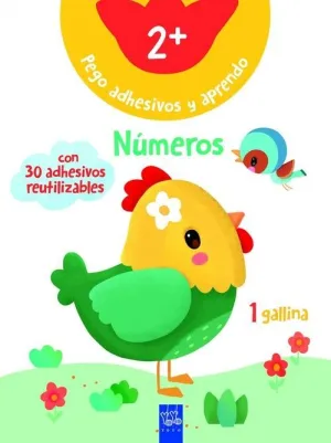 PEGO ADHESIVOS Y APRENDO. NÚMEROS +2
